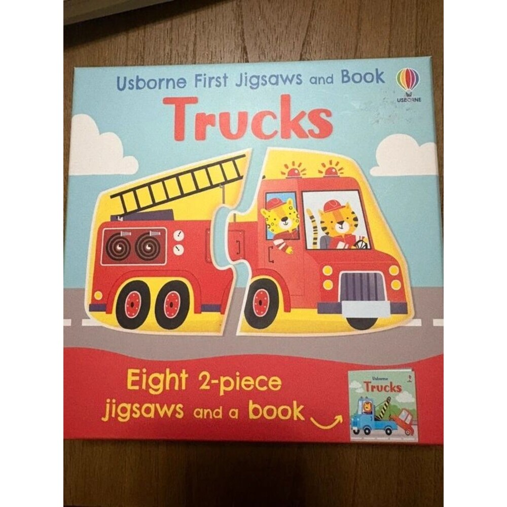 New Usborne first jigsaws trucks
